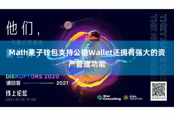 Math麦子钱包支持公链Wallet还拥有强大的资产管理功能