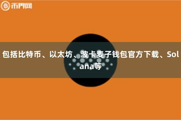 包括比特币、以太坊、波卡麦子钱包官方下载、Solana等